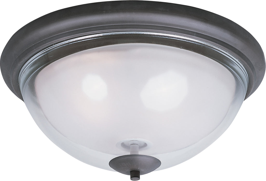 Maxim 22340CLFTBZ Two Light Flush Mount, Bronze