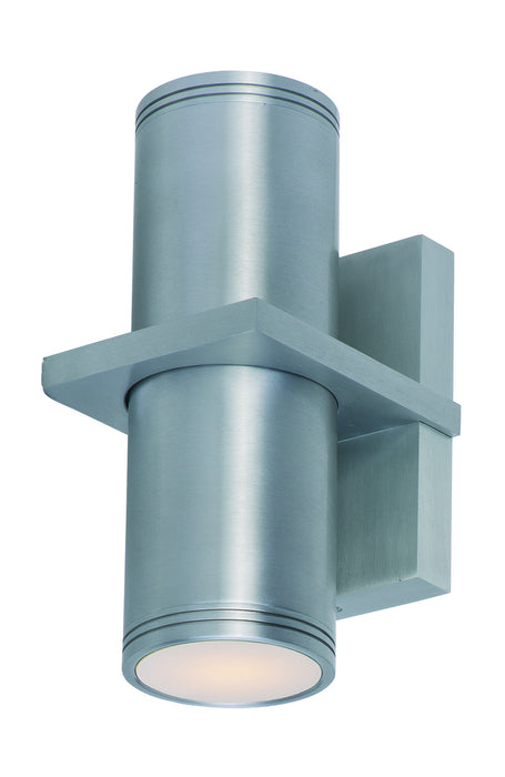 Maxim 6117AL Two Light Outdoor Wall Sconce, Brushed Aluminum