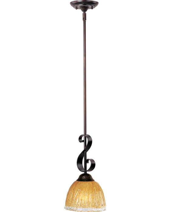 Maxim 91412AIOI One Light Mini Pendant, Oil Rubbed Bronze
