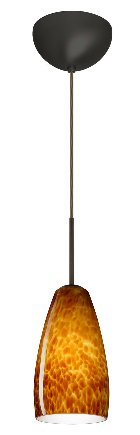 Besa 1BC-150918-LED-BR One Light Pendant, Bronze