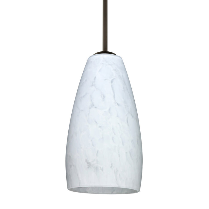 Besa 1BC-150919-LED-BR One Light Pendant, Bronze