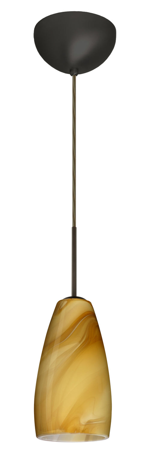 Besa 1BC-1509HN-MED-BR One Light Pendant, Bronze