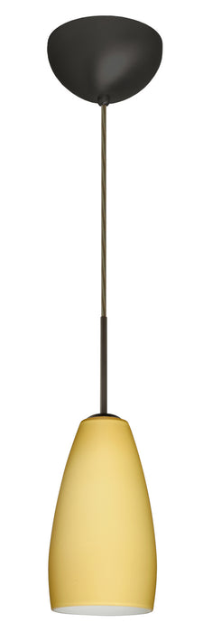 Besa 1BC-1509VM-MED-BR One Light Pendant, Bronze