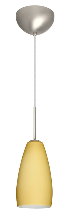Besa 1BC-1509VM-MED-SN One Light Pendant, Satin Nickel