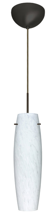 Besa 1BC-412119-HAL-BR One Light Pendant, Bronze
