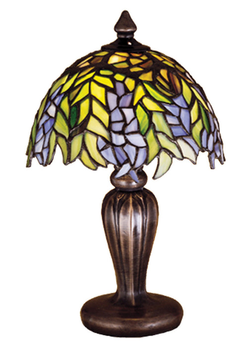 Meyda Tiffany 30590 One Light Mini Lamp, Craftsman Brown