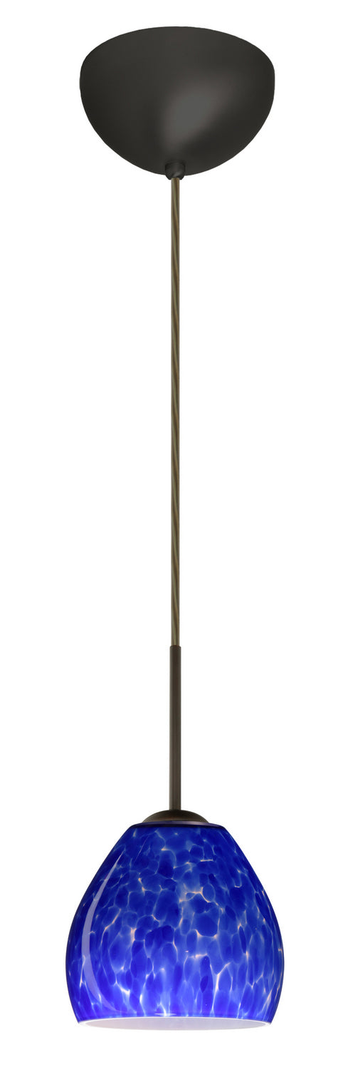 Besa 1BC-412286-LED-BR One Light Pendant, Bronze