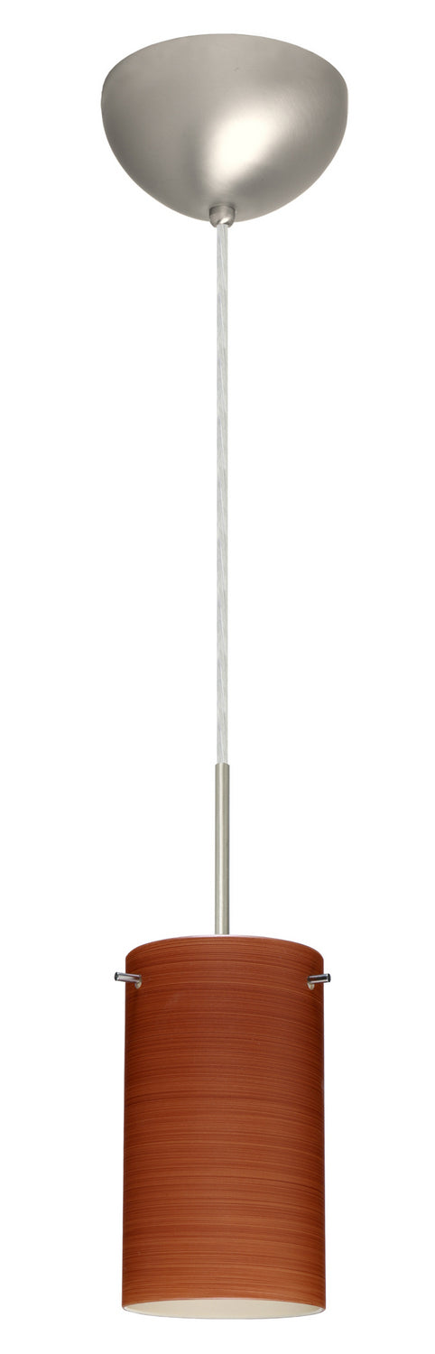 Besa 1BC-4404CH-LED-SN One Light Pendant, Satin Nickel