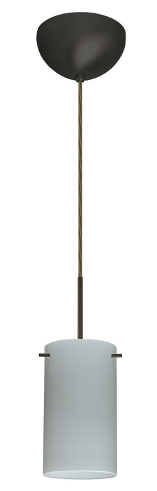 Besa 1BC-4404KR-LED-BR One Light Pendant, Bronze