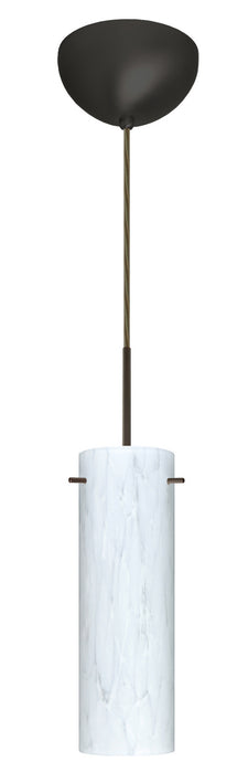 Besa 1BC-493019-MED-BR One Light Pendant, Bronze
