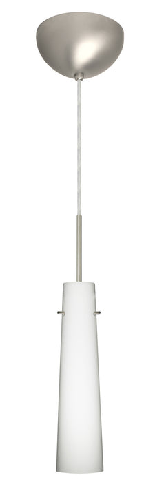 Besa 1BC-567407-HAL-SN One Light Pendant, Satin Nickel