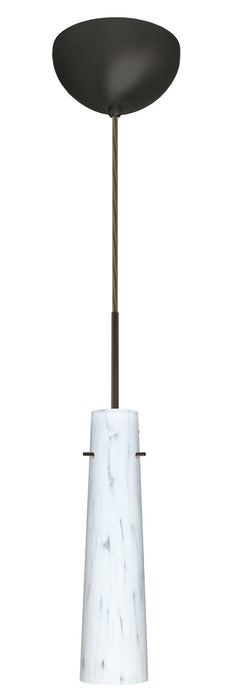 Besa 1BC-567419-HAL-BR One Light Pendant, Bronze
