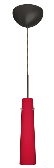 Besa 1BC-5674RM-HAL-BR One Light Pendant, Bronze