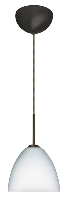 Besa 1BC-757207-HAL-BR One Light Pendant, Bronze