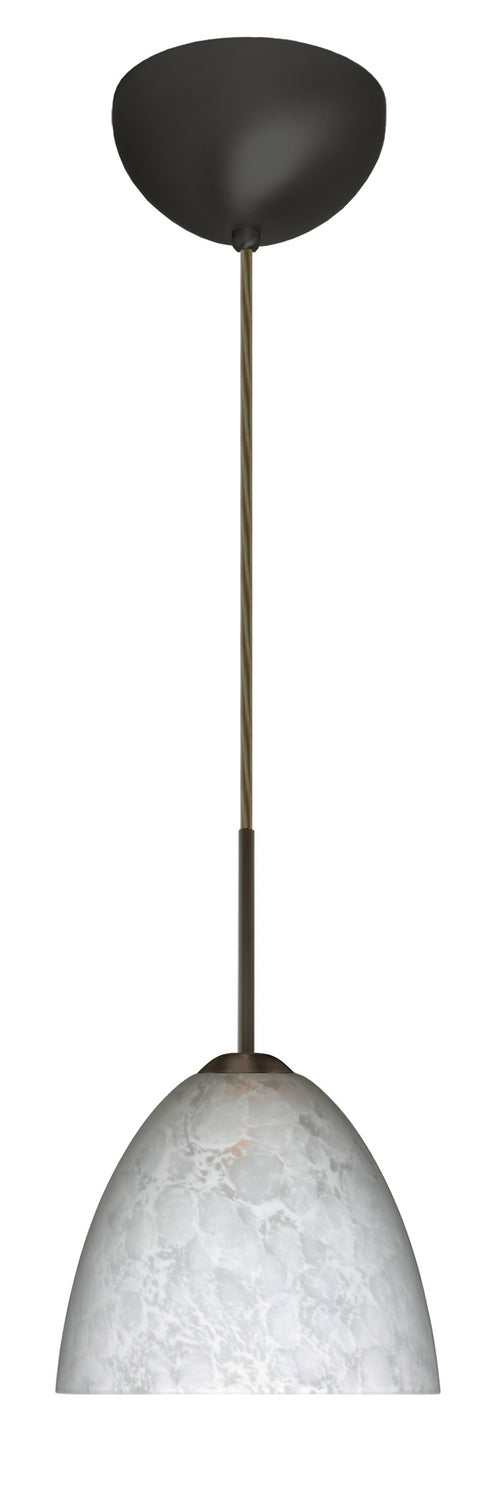 Besa 1BC-757219-LED-BR One Light Pendant, Bronze