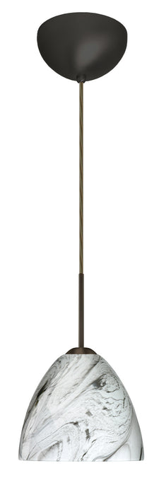 Besa 1BC-7572MG-HAL-BR One Light Pendant, Bronze