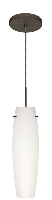 Besa 1BT-412107-MED-BR One Light Pendant, Bronze