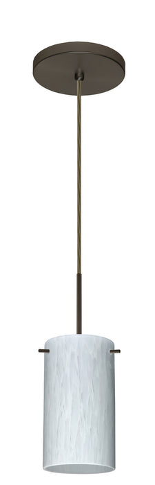 Besa 1BT-440419-LED-BR One Light Pendant, Bronze