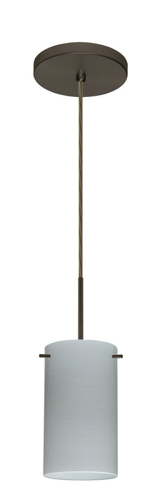 Besa 1BT-4404KR-HAL-BR One Light Pendant, Bronze