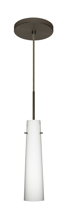 Besa 1BT-567407-HAL-BR One Light Pendant, Bronze