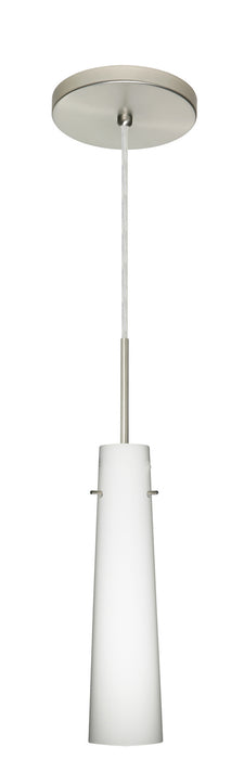 Besa 1BT-567407-HAL-SN One Light Pendant, Satin Nickel