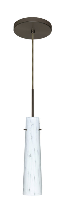 Besa 1BT-567419-HAL-BR One Light Pendant, Bronze