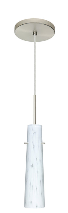 Besa 1BT-567419-HAL-SN One Light Pendant, Satin Nickel