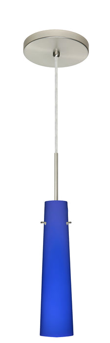 Besa 1BT-5674CM-HAL-SN One Light Pendant, Satin Nickel
