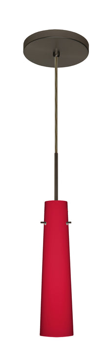 Besa 1BT-5674RM-HAL-BR One Light Pendant, Bronze