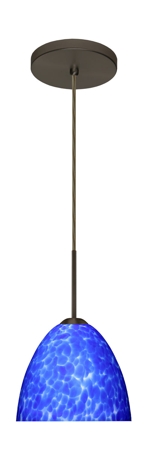 Besa 1BT-757286-LED-BR One Light Pendant, Bronze