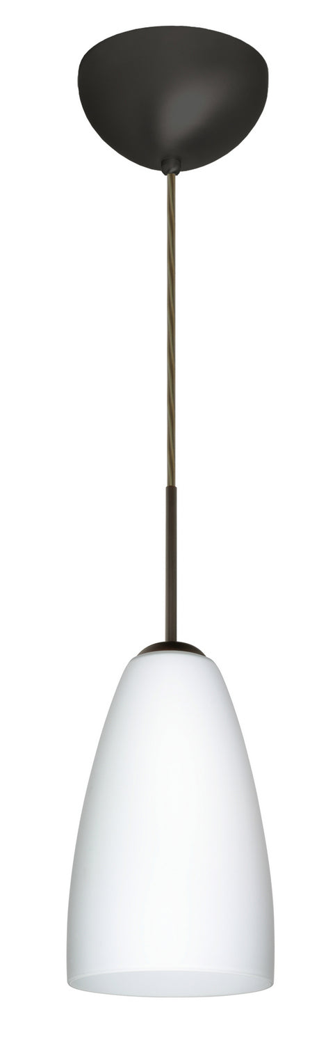 Besa 1JC-151107-LED-BR One Light Pendant, Bronze