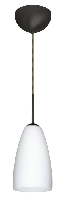 Besa 1JC-151107-LED-BR One Light Pendant, Bronze