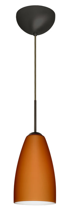 Besa 1JC-151180-LED-BR One Light Pendant, Bronze
