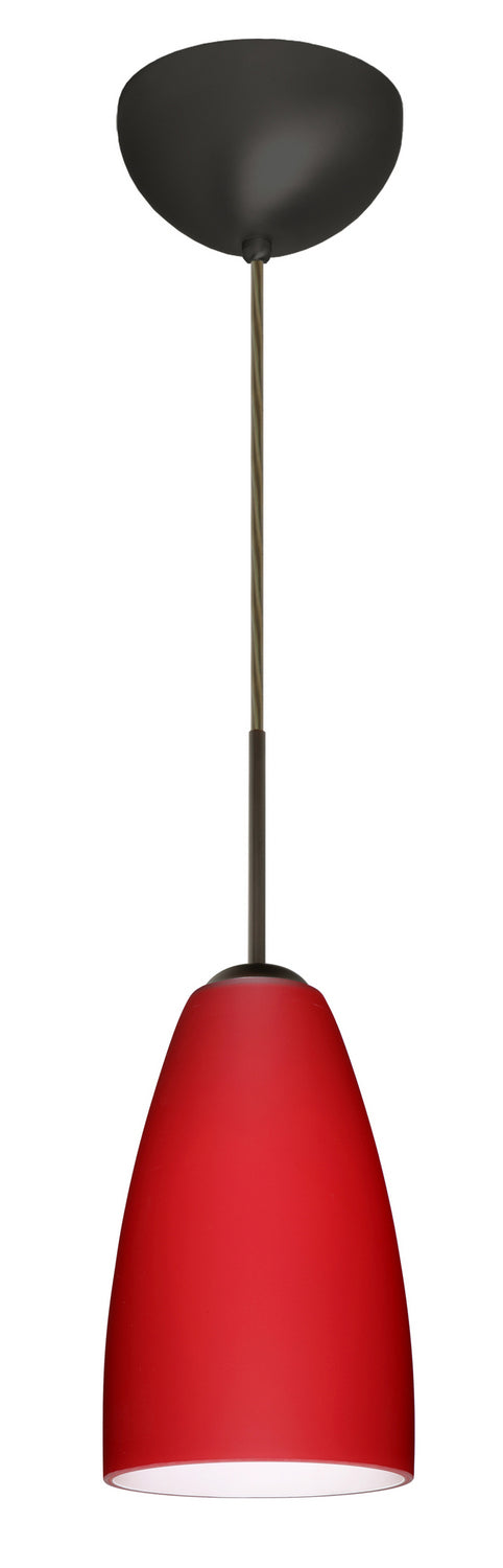 Besa 1JC-1511RM-LED-BR One Light Pendant, Bronze
