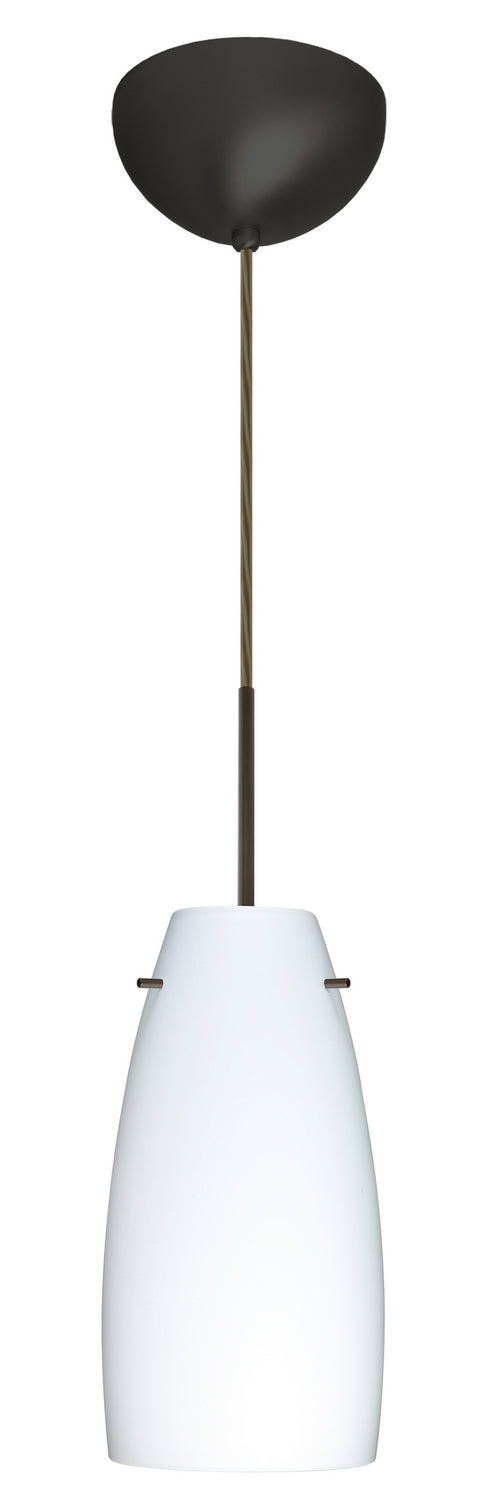 Besa 1JC-151207-LED-BR One Light Pendant, Bronze