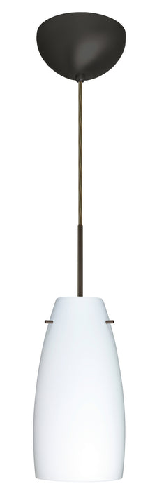 Besa 1JC-151207-LED-BR One Light Pendant, Bronze