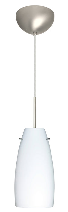 Besa 1JC-151207-LED-SN One Light Pendant, Satin Nickel