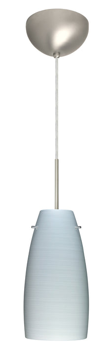 Besa 1JC-1512KR-LED-SN One Light Pendant, Satin Nickel