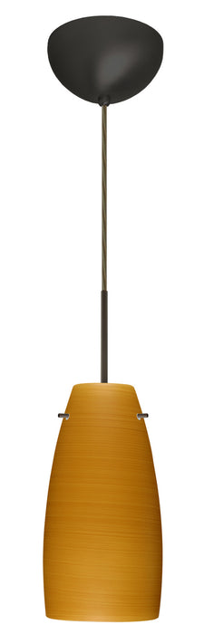 Besa 1JC-1512OK-LED-BR One Light Pendant, Bronze