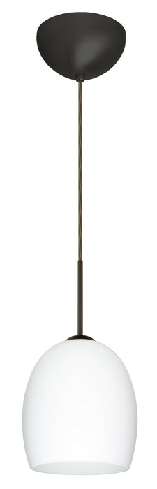 Besa 1JC-169707-LED-BR One Light Pendant, Bronze