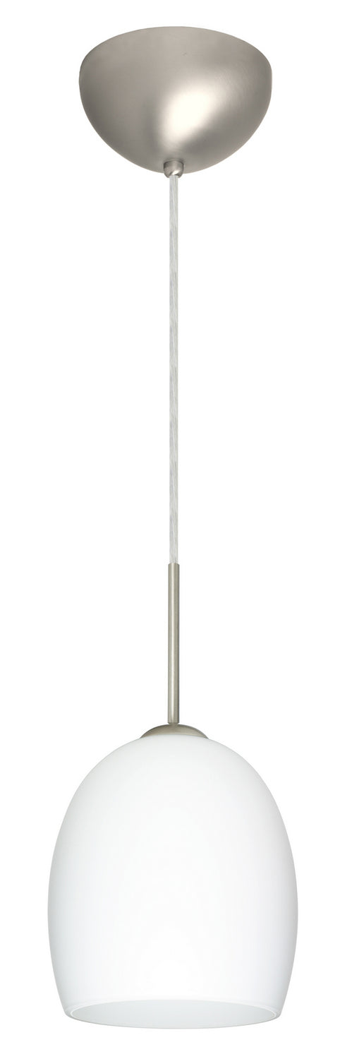 Besa 1JC-169707-LED-SN One Light Pendant, Satin Nickel