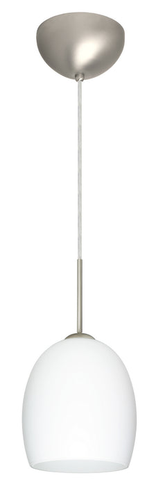 Besa 1JC-169707-LED-SN One Light Pendant, Satin Nickel