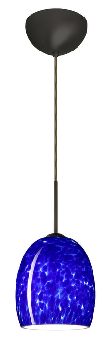 Besa 1JC-169786-LED-BR One Light Pendant, Bronze