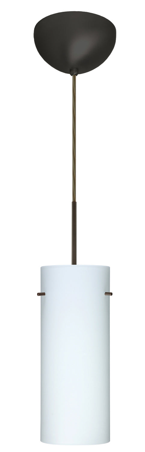 Besa 1JC-412307-LED-BR One Light Pendant, Bronze