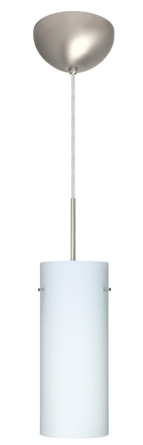 Besa 1JC-412307-LED-SN One Light Pendant, Satin Nickel