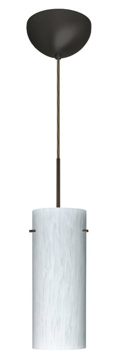 Besa 1JC-412319-LED-BR One Light Pendant, Bronze