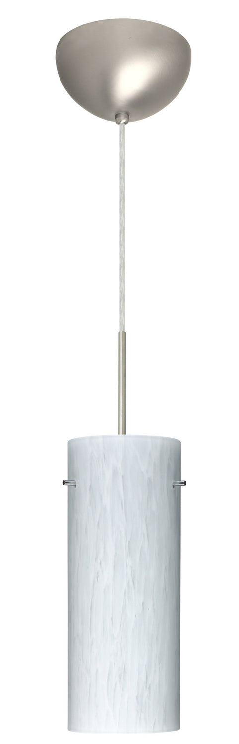 Besa 1JC-412319-LED-SN One Light Pendant, Satin Nickel