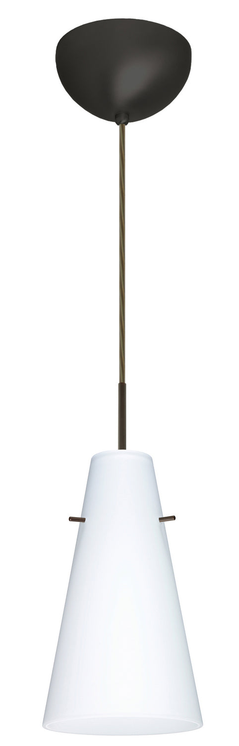 Besa 1JC-412407-LED-BR One Light Pendant, Bronze