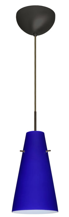 Besa 1JC-4124CM-LED-BR One Light Pendant, Bronze