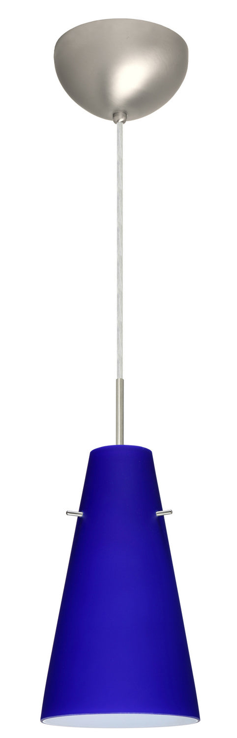 Besa 1JC-4124CM-LED-SN One Light Pendant, Satin Nickel